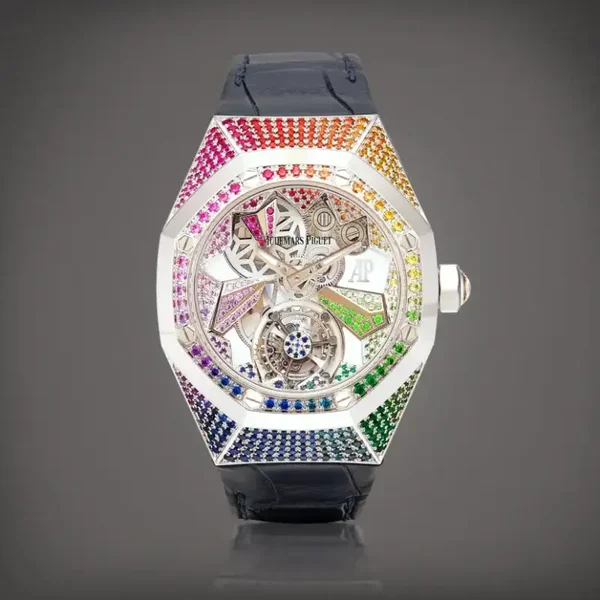 Audemars Piguet Royal Oak Concept 26227 Openworked 18 Carat White Gold Dial, 38.5 mm, Flying Tourbillon, Manual Winding