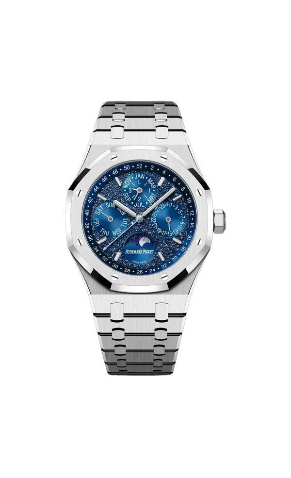 Audemars Piguet Royal Oak 26574 Blue Dial, 18 Carat White Gold, 41.0 mm, John Mayer