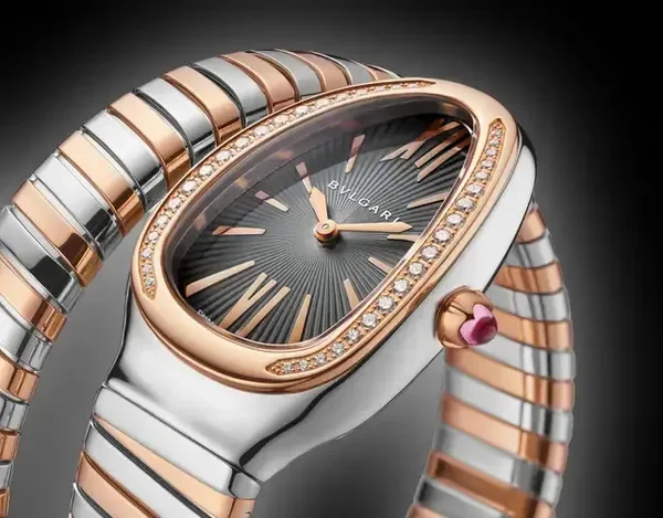 Bulgari Serpenti Tubogas 35.0 mm, Rose Gold, Analog, 30.0 m
