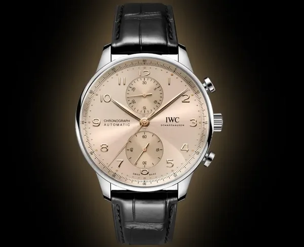 IWC Portugieser 3716 Sparklingbeige Dial, Stainless Steel, 41.0 mm, Chronograph