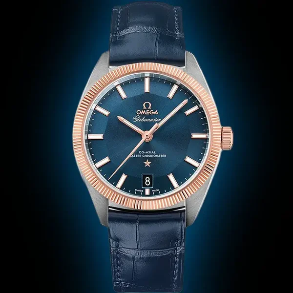 Omega Constellation Globemaster 130.23 Blue Dial, Sedna™ Gold, 39.0 mm, Manual Winding