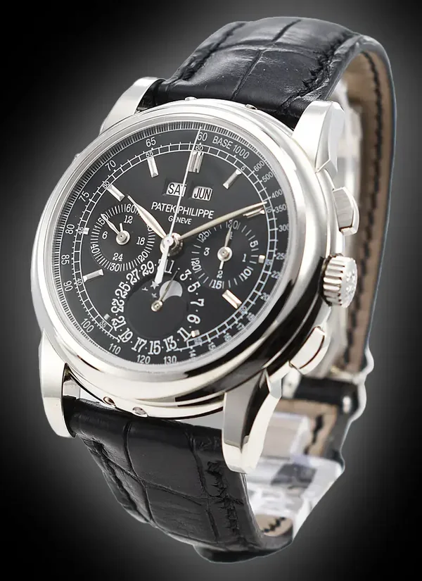 Patek Philippe Grand Complications 5970 Black Dial, Platinum, Chronograph, Men's Watch