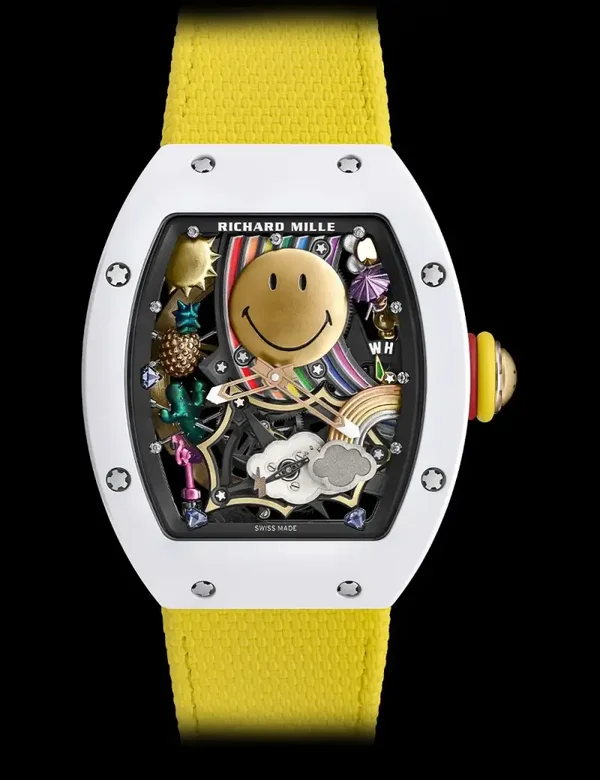 Richard Mille Lifestyle RM 88 Multicolor Dial, 18K 5N Red Gold, Oneway Winding System, White