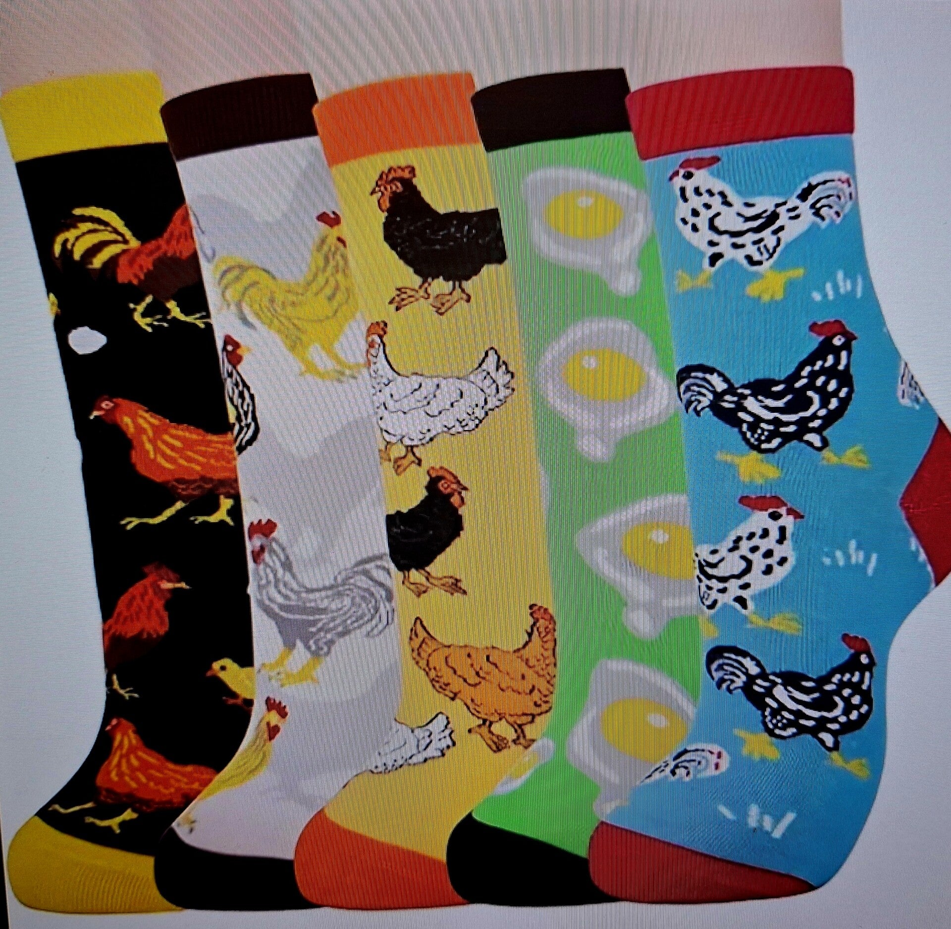 5 Paare Hühner Socken, Damen