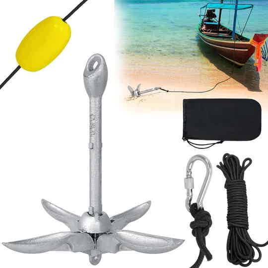 Bootsanker Faltanker Klappanker aus Verzinkter Stahl 0,7/1,5KG