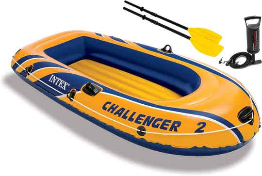 Schlauchboot Blau/Gelb 236 x 114 x 41 cm, 1 Stück