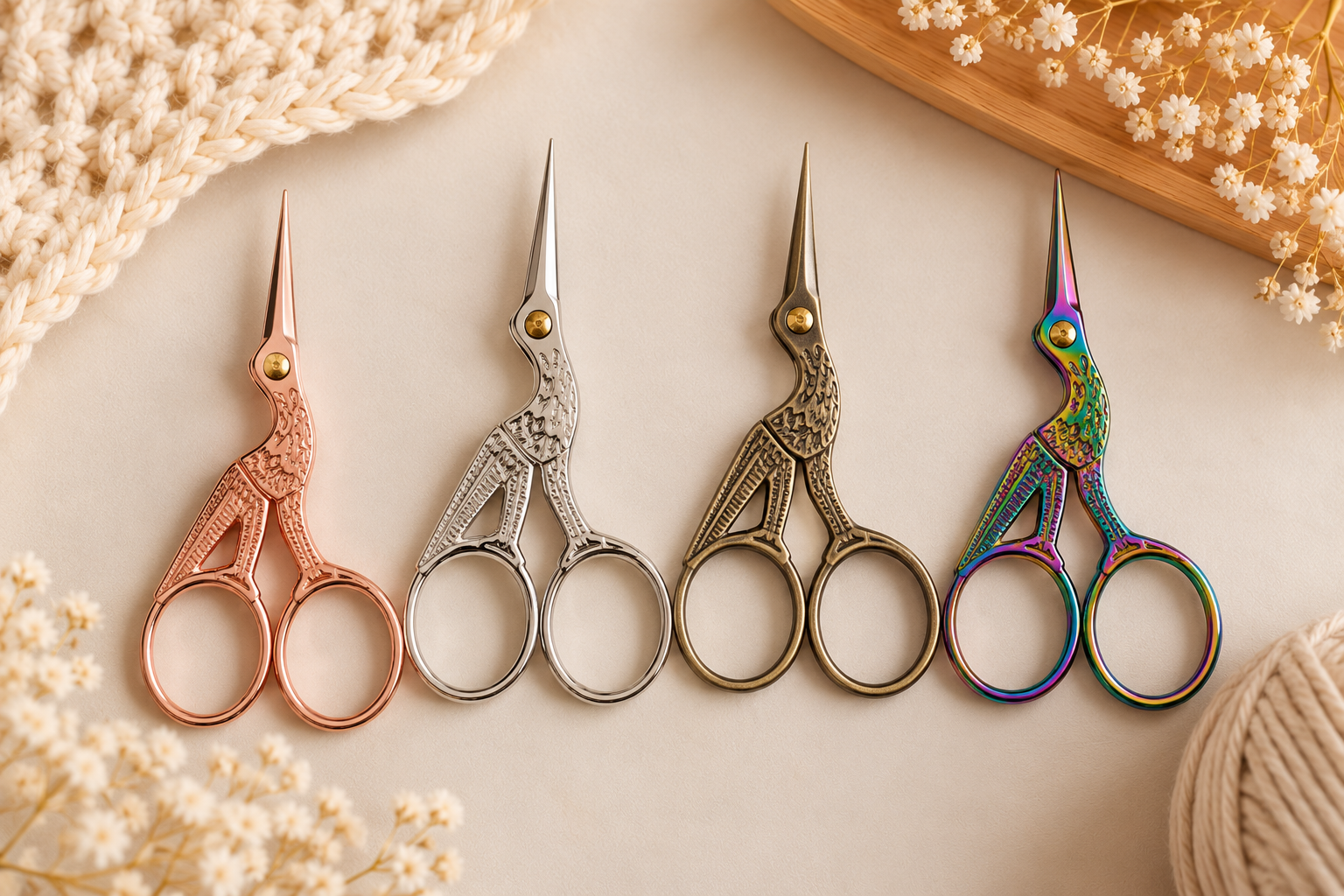 Stork Embroidery Scissors – 9.5 cm