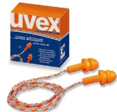 ZATYCZKI UVEX WHISPER ZE SZNURKIEM 2111.201 (1 PARA W KARTONIKU)