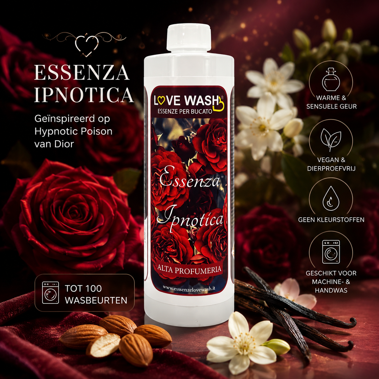 💜 Essenza Ipnotica Wasparfum 250ML – Geïnspireerd op Hypnotic Poison Dior