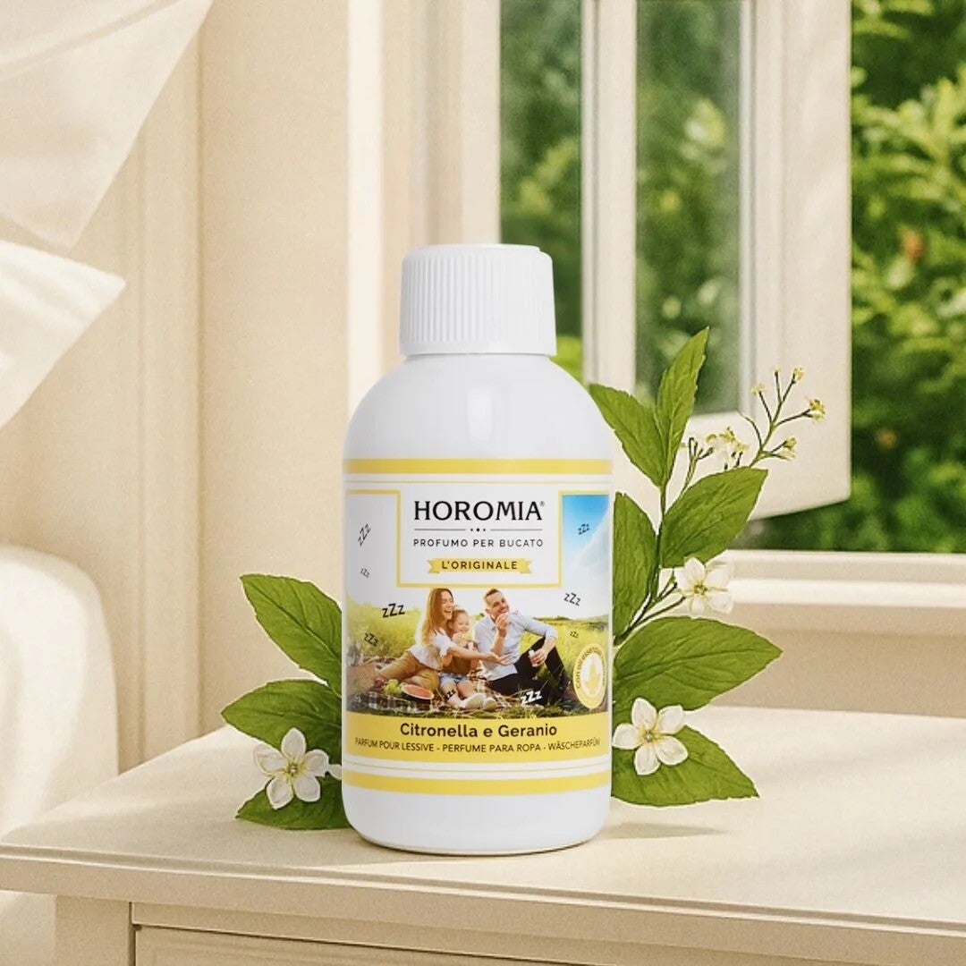 Horomia Wasparfum Citronella e Geranio – Luxe Zomerse Wasgeur Tegen Muggen