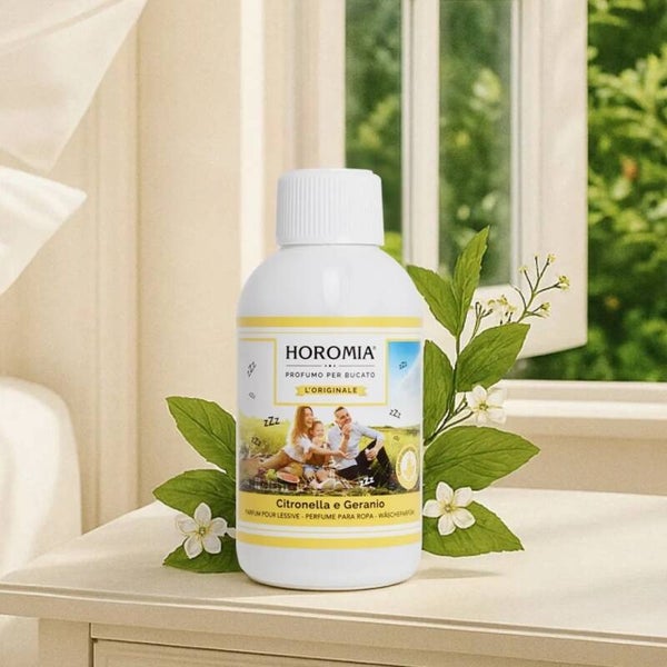 Horomia Wasparfum Citronella e Geranio – Luxe Zomerse Wasgeur Tegen Muggen