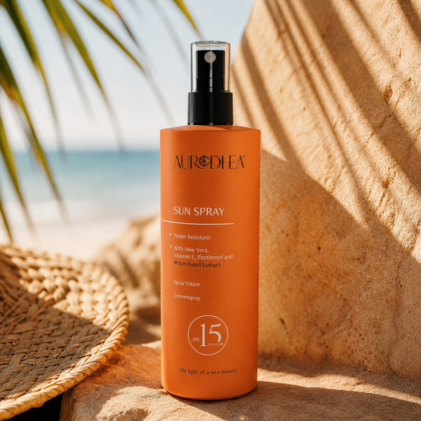 Aurodhea Sun Spray SPF 15 – Zonnebescherming & Hydratatie