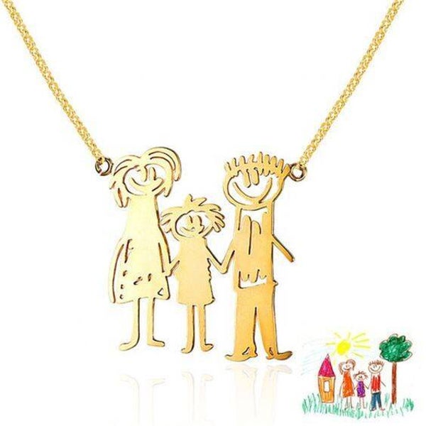 Collier dessins d'enfants