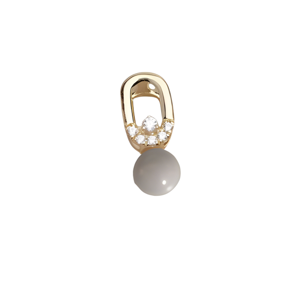 Pendentif Alice en or 18 carats et lait maternel