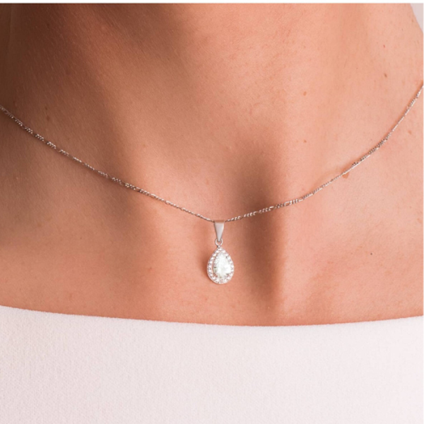 Parure Acacia en or blanc 18 carats