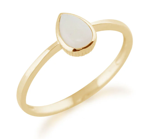 Bague Aria en or 375 et lait maternel
