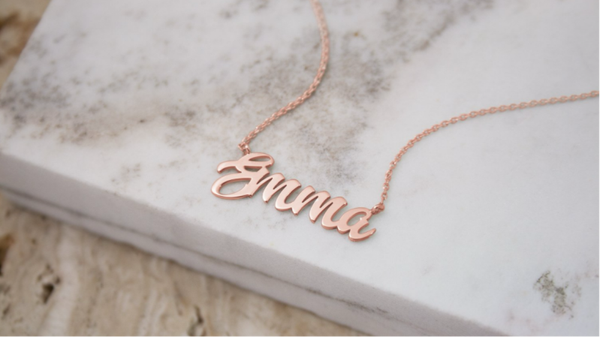 Collier prénom en or