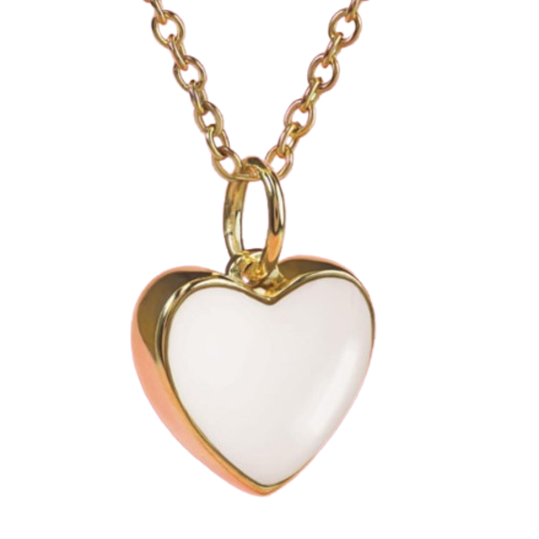 Pendentif Cœur Maternel en Argent et Or
