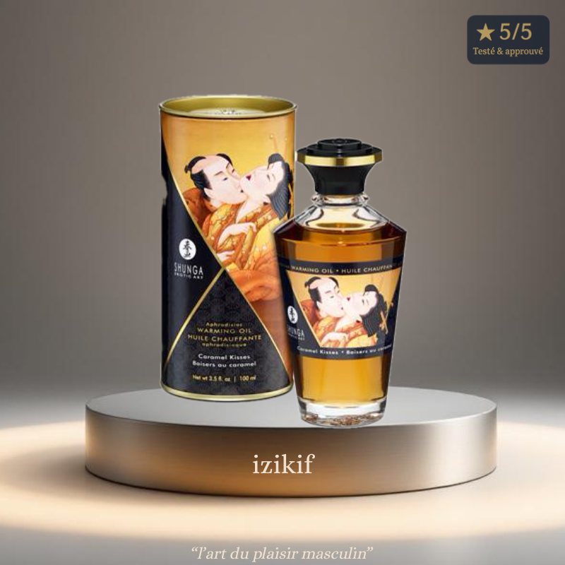 Huile de massage chauffante au caramel – Shunga