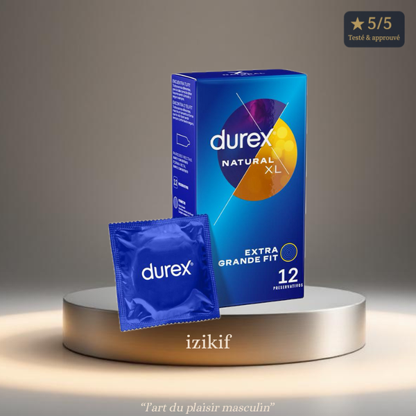 Préservatifs Durex Natural XL – Taille large pour un confort supérieur