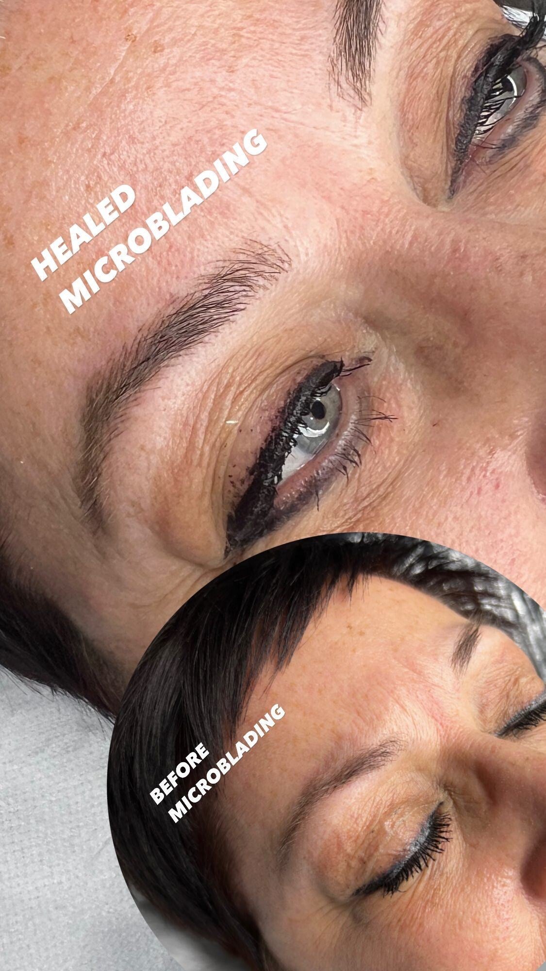 Healed microblading