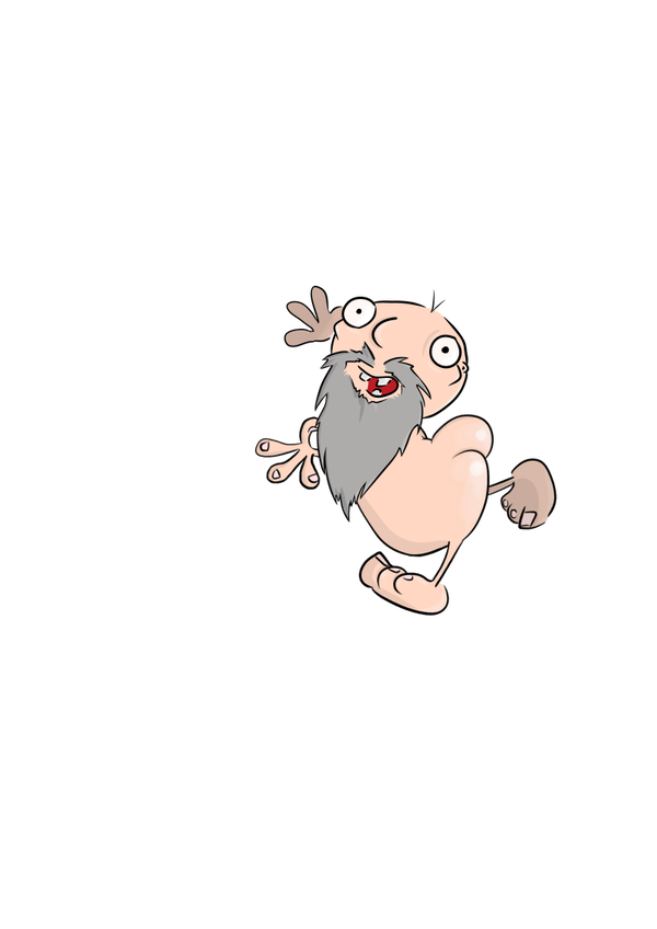 "The Nekkie Gnome" Sticker