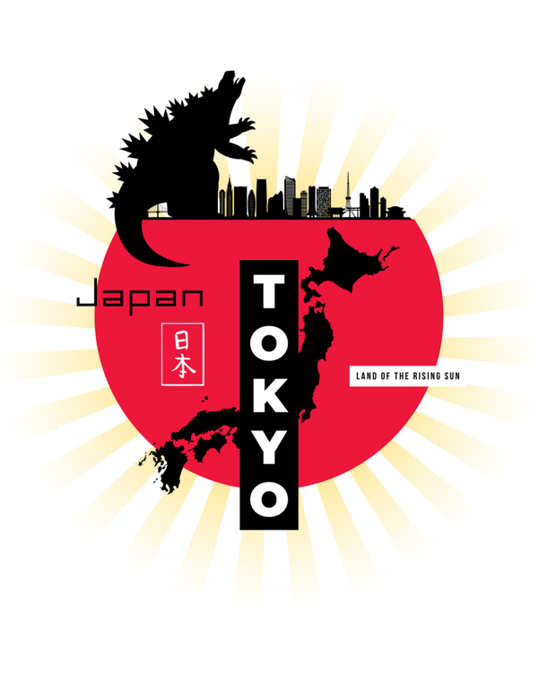 "Gojira in Tokyo" Sticker