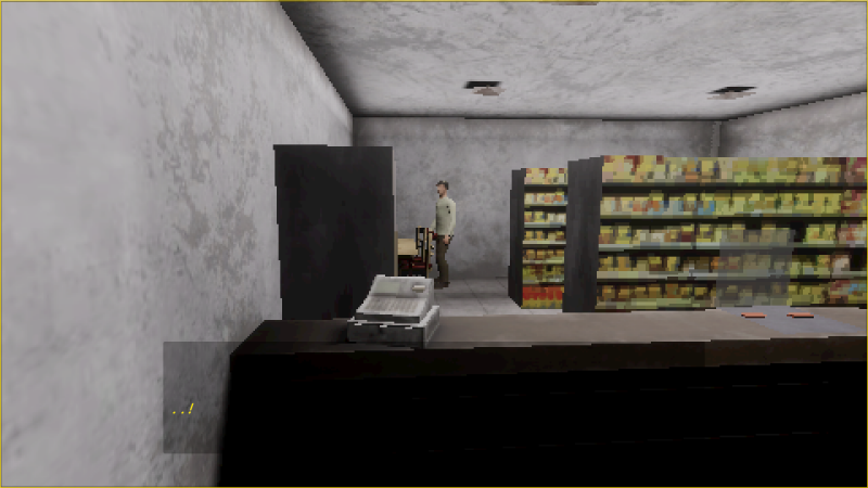 Graphics are pretty faithful in reproducing the early part of the PlayStation discography.  Look at this gas station interior as an excellent example.