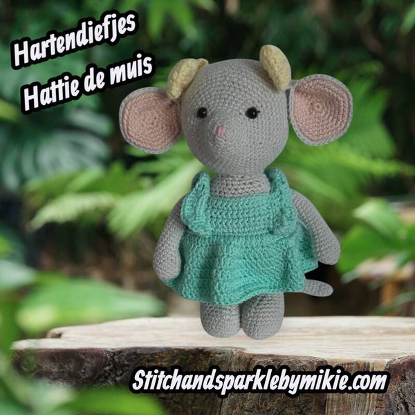 Amigurumi hattie de muis-uit Hartendiefjes collectie
