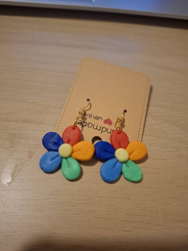 LGTBQ Flower Rainbow Earrings