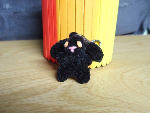 Black Bunny Keychain