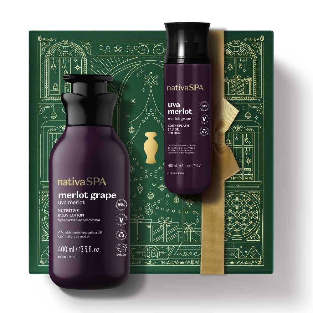 Kit Uva Merlot Loção + Body Splash