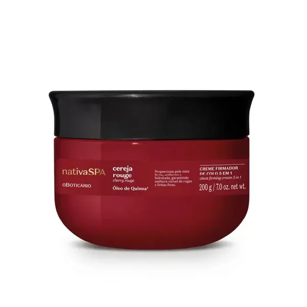 Creme Firmador de Colo NativaSpa Cereja Rouge 200g