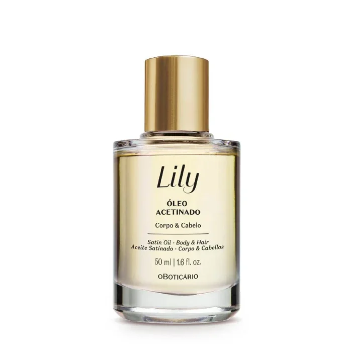 Óleo Multifuncional Acetinado Corpo e Cabelo Lily 50ml