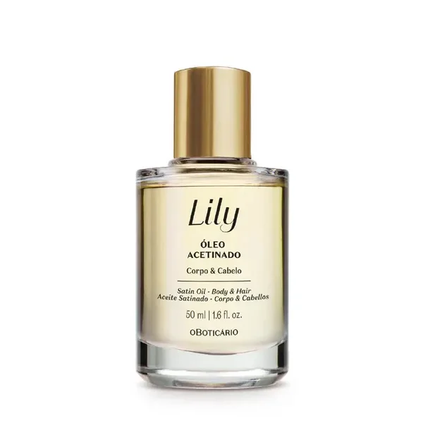 Óleo Multifuncional Acetinado Corpo e Cabelo Lily 50ml