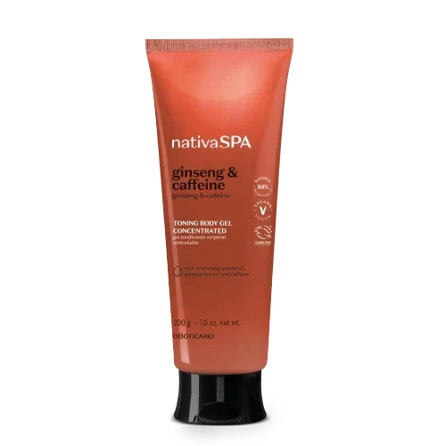 Gel Tonificante NativaSpa Ginseng & Cafeína 200g