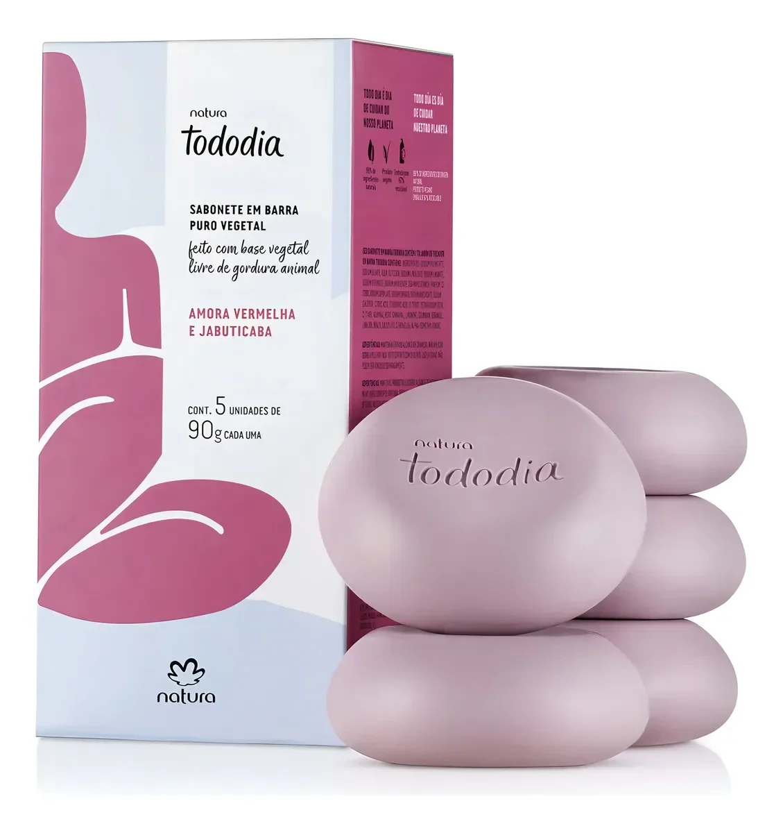 Caixa de Sabonetes Tododia Amora Vermelha e Jabuticaba