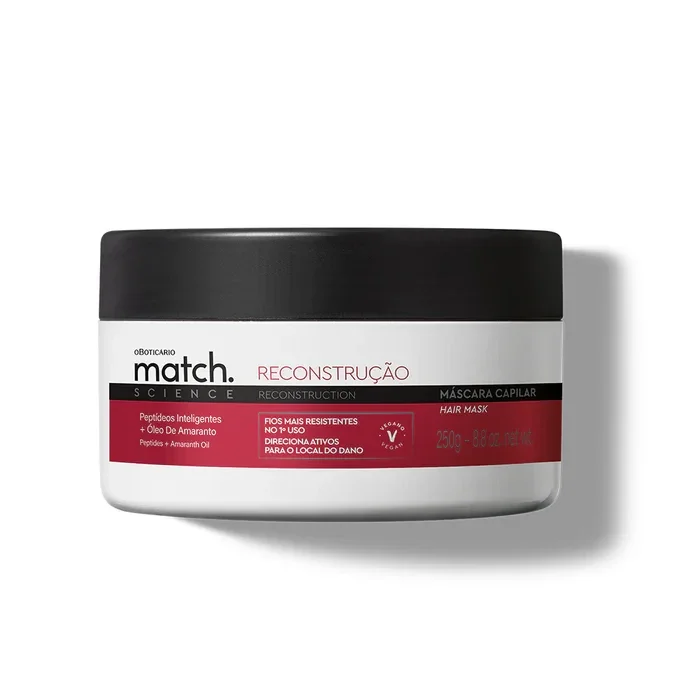 Máscara Hidratante Match Science Reconstrução 250g
