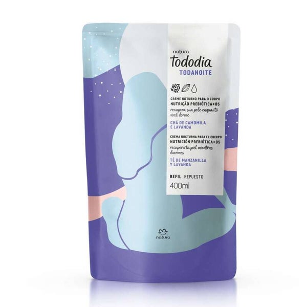 Refil Loção Hidratante Tododia Todanoite Chá de Camomila e Lavanda 400ml