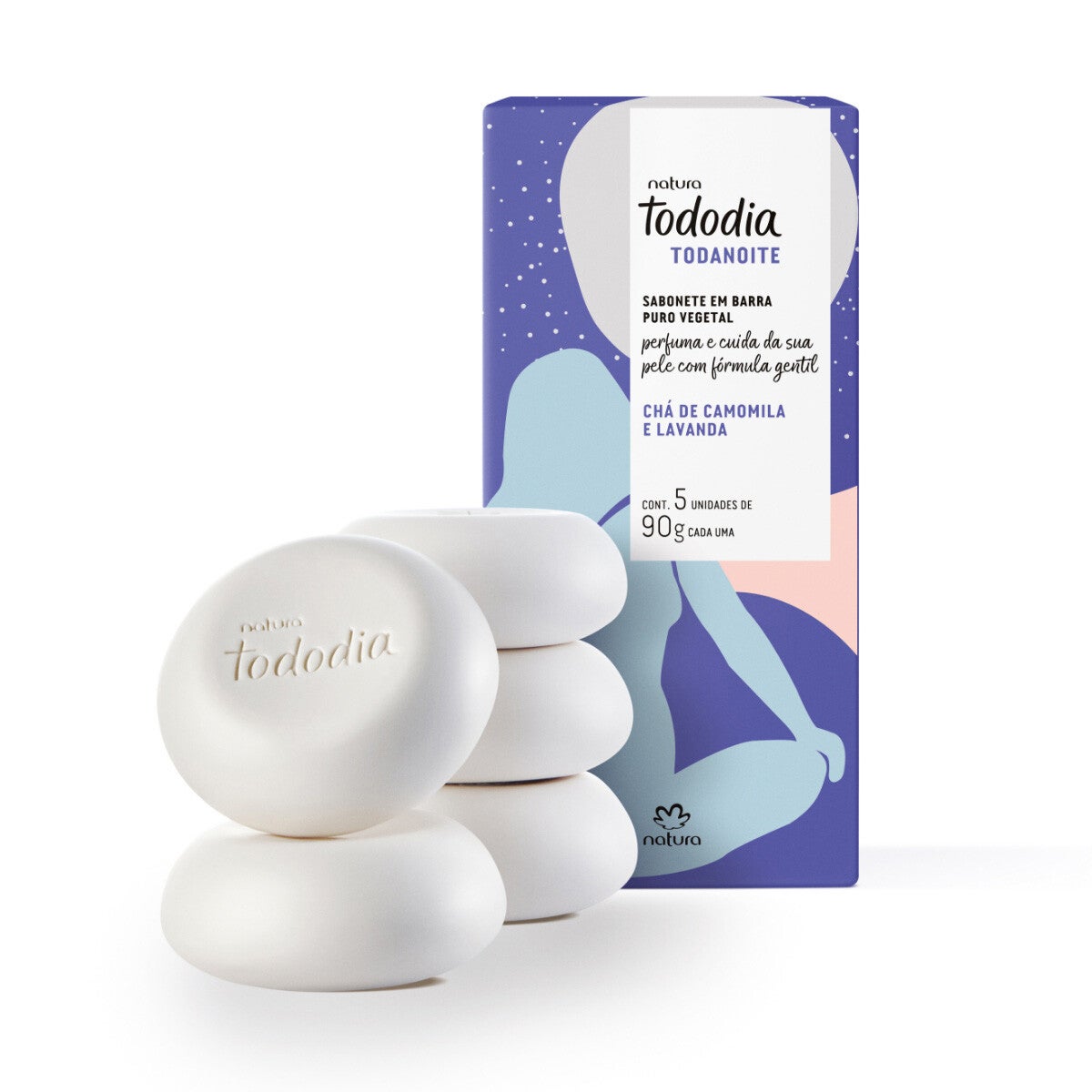 Caixa de Sabonetes Tododia Todanoite Chá de Camomila e Lavanda