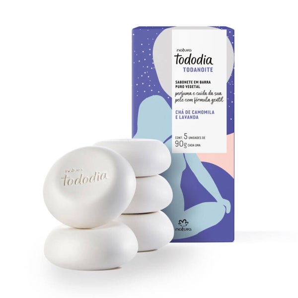 Caixa de Sabonetes Tododia Todanoite Chá de Camomila e Lavanda