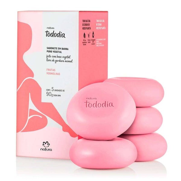 Caixa de Sabonetes Tododia Frutas Vermelhas