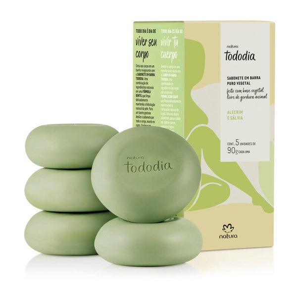 Caixa de Sabonetes Tododia Alecrim e Sálvia