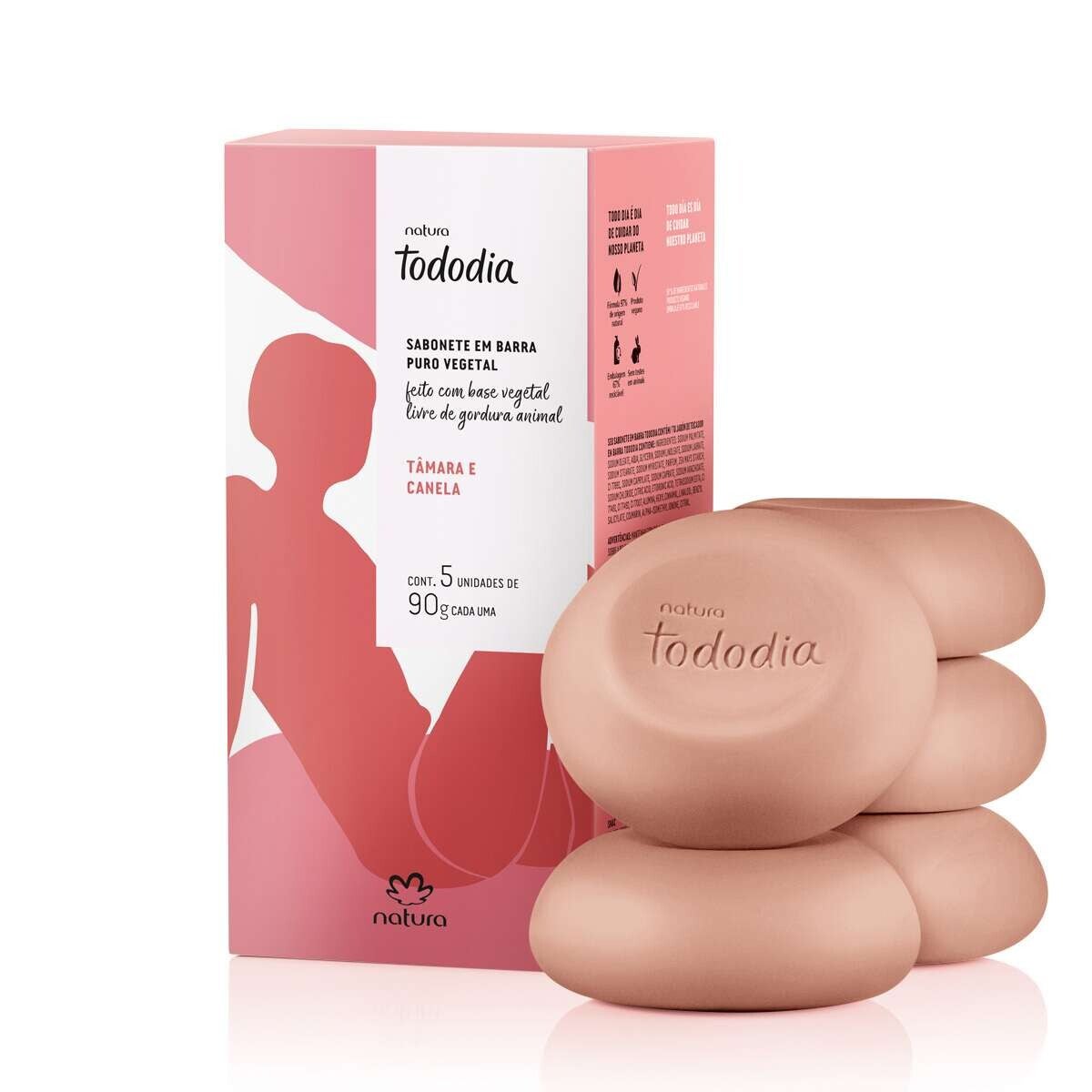 Caixa de Sabonetes Tododia Tâmara e Canela