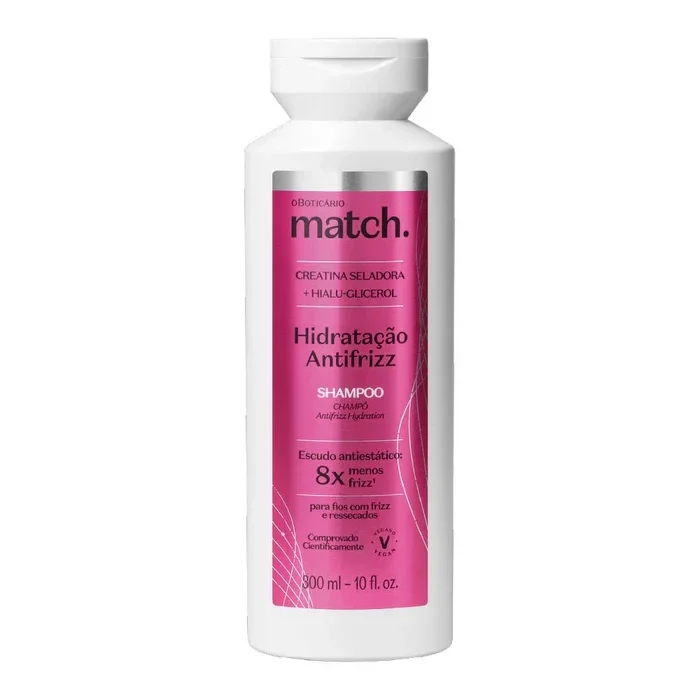 Shampoo Match Hidratação Antifrizz 300ml