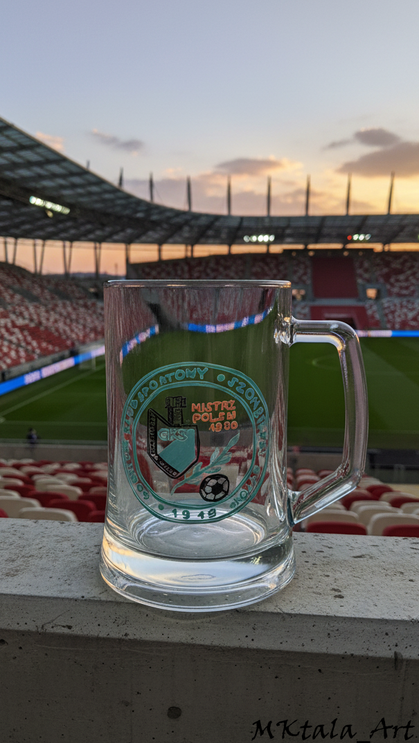 Kubek męski ręcznie malowany dla żołnierza, praktyczny do biura i domu.