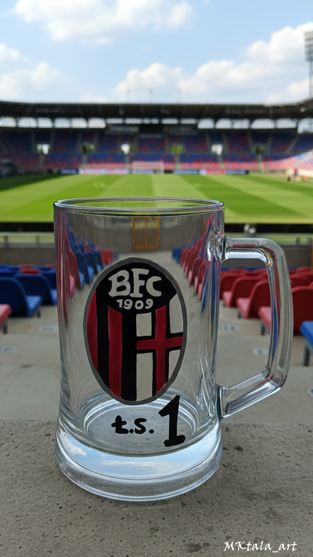 Kubek ręcznie malowany dla fana gier planszowych, stylowy i trwały.