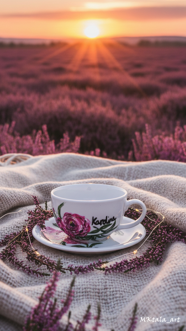 Porcelanowy kubek z dedykacją „Dla Mamy z miłością”, doskonały prezent na Dzień Mamy.