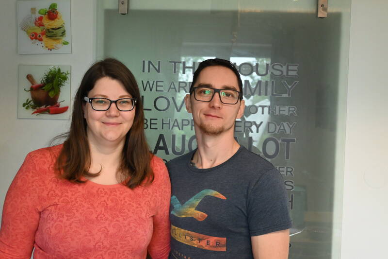 das sind wir, Carina und Florian