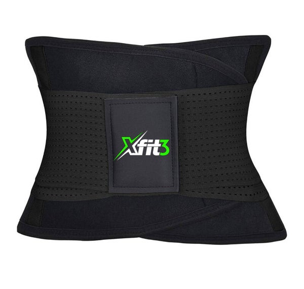 XFIT3 Waist Trainer Training, Sweat Wrap, Tummy Toner, Low Back and Lumbar Support with Sauna Suit Effect, Abdominal Trainer Waist Training Belt, Waist Belt for Weight Loss and Tummy